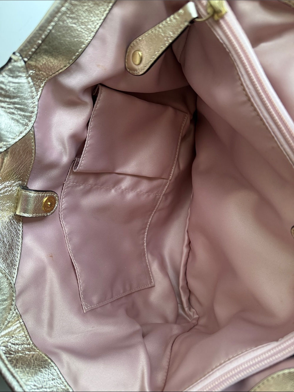 Coach Bleecker Tan Canvas Signature Tote with Floral Appliqués and Gold Handles - Picture 12 of 15